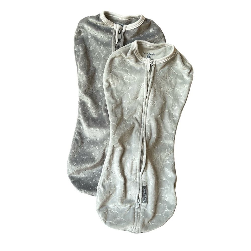 SwaddleMe by Ingenuity Pod Swaddle Wrap Newborn - Clouds & Stars Bundle